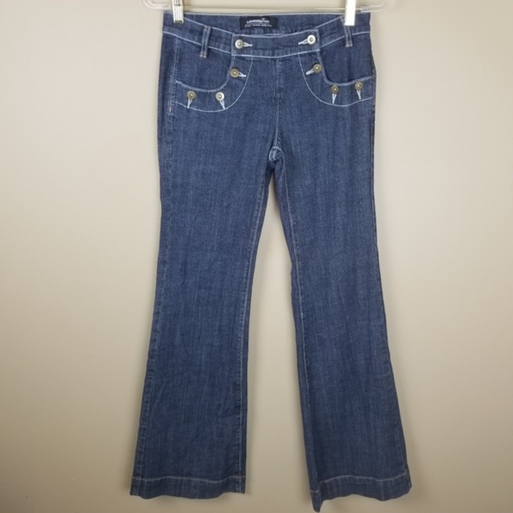 LondonJean Sailor Pants High Rise Jeans, sz 4